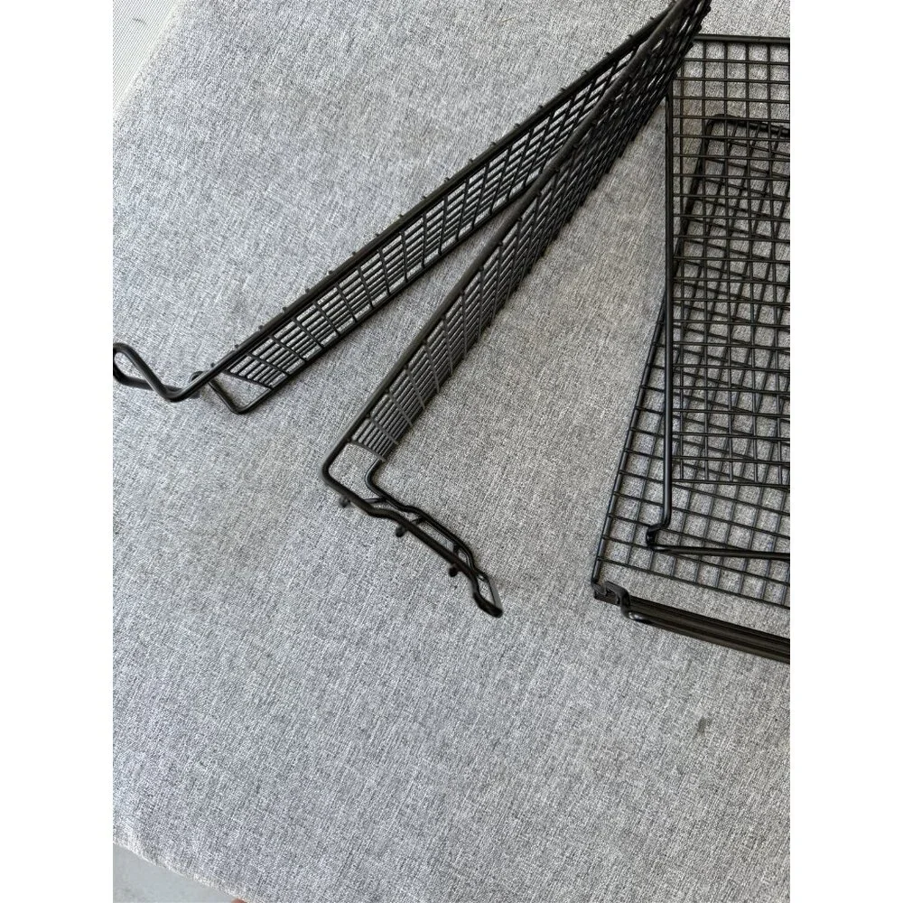 Set Of 2 Ikea Shoe Organizer Skostall Black Metal Shoe Storage